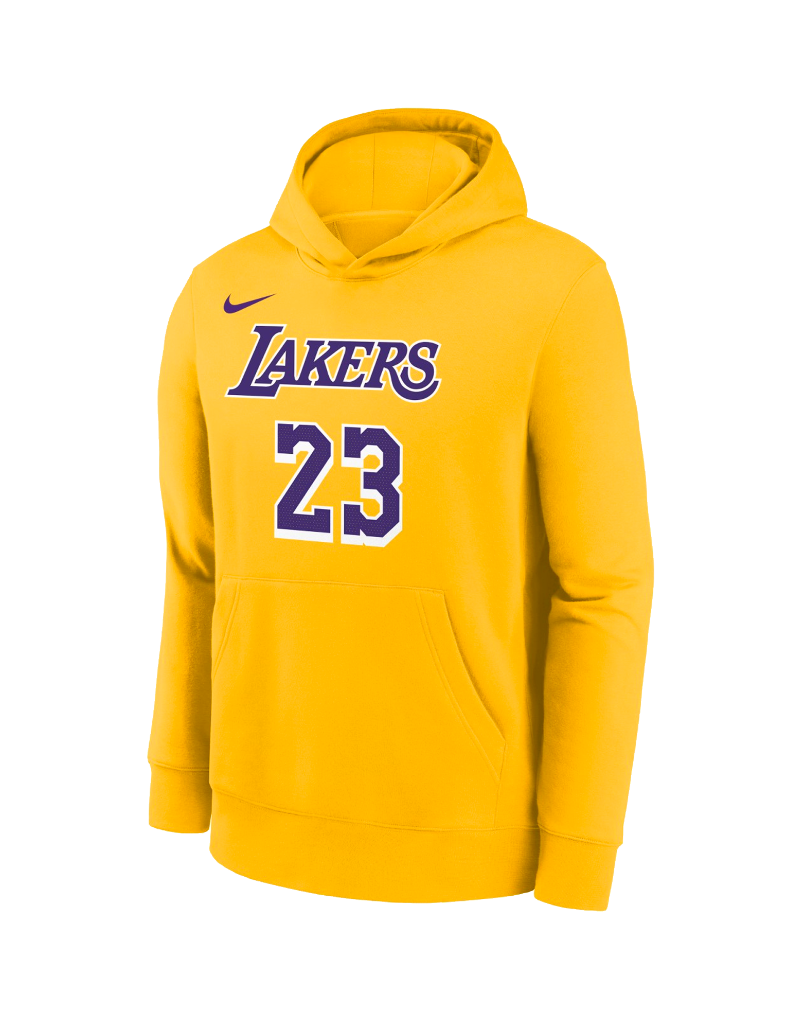 Youths LeBron James Los Angeles Lakers Nike NBA Icon Hoodie Jumper - Yellow