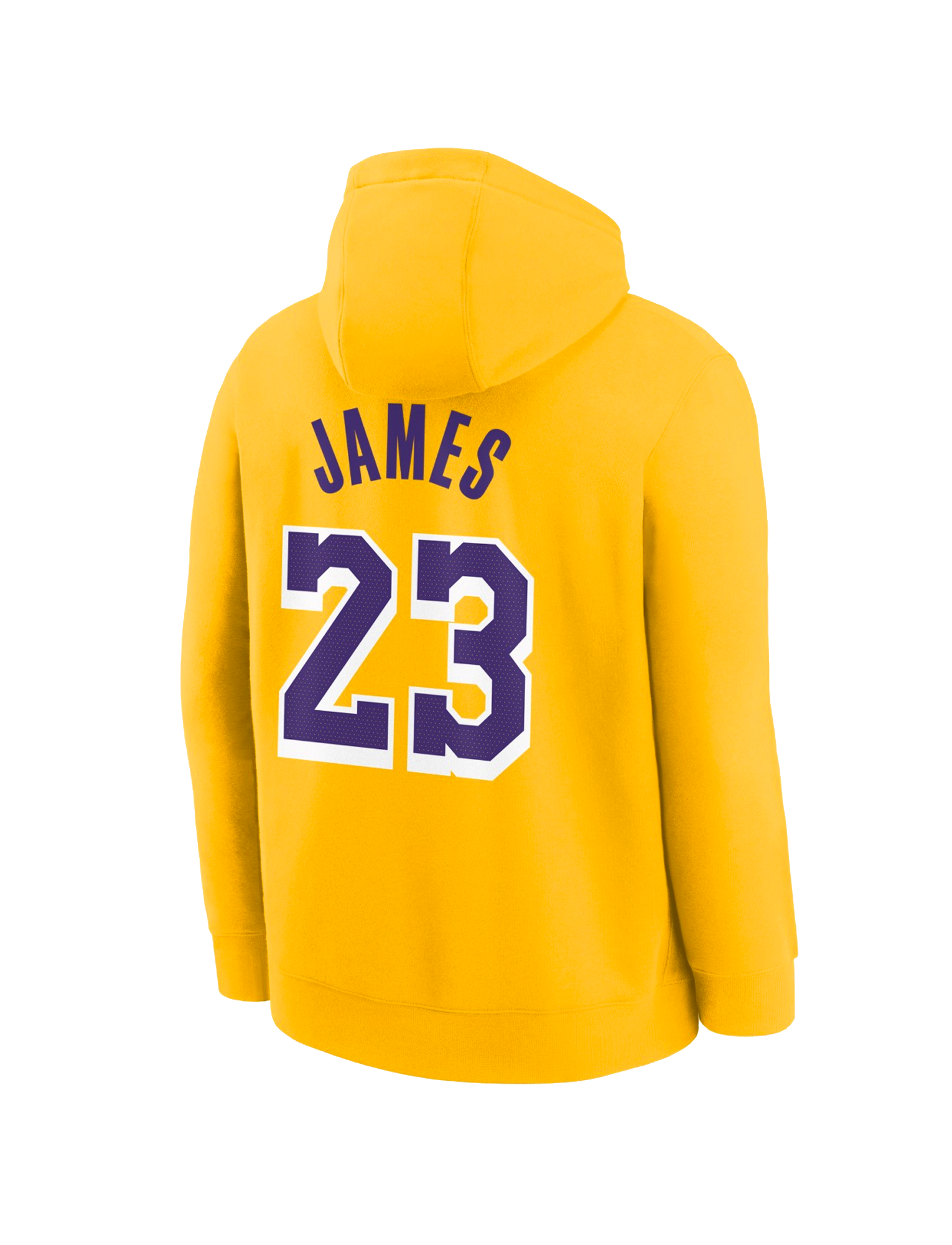 Youths LeBron James Los Angeles Lakers Nike NBA Icon Hoodie Jumper - Yellow