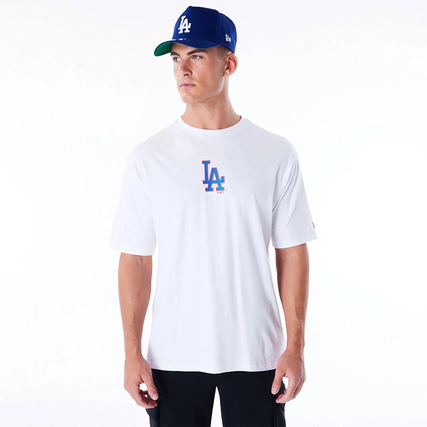 Los Angeles Dodgers New Era MLB 81 World Series Oversized T-Shirt - White