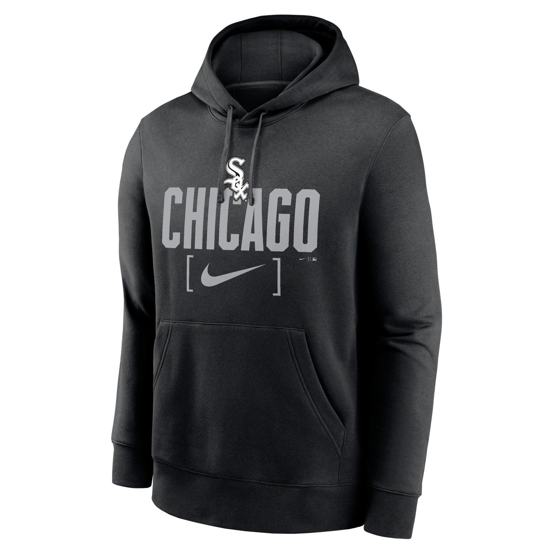 Chicago White Sox Nike MLB Club Slack Fleece Hoodie Jumper - Black