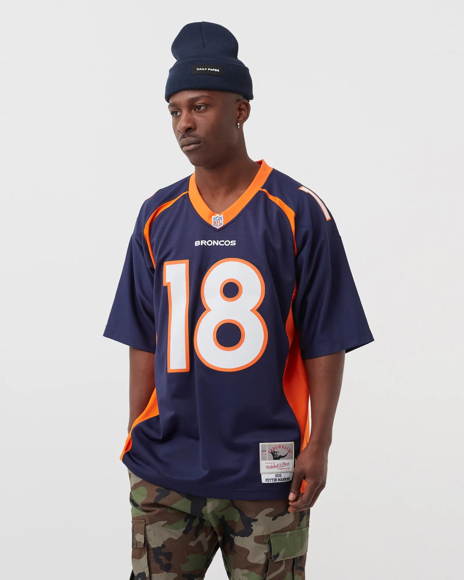 Peyton Manning Denver Broncos 2015 Mitchell & Ness NFL Legacy Jersey - Navy