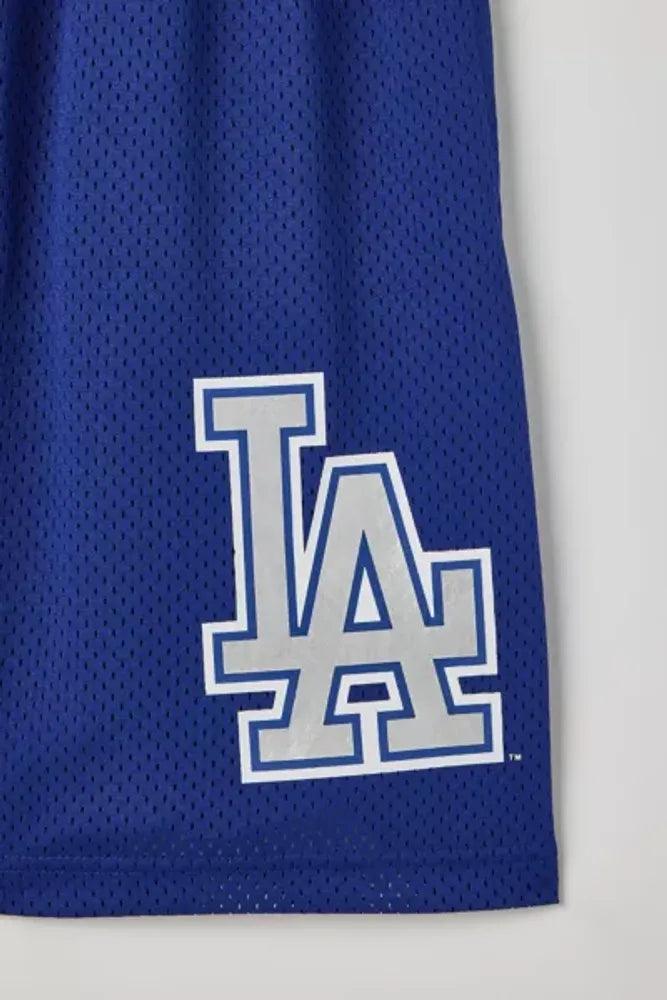 Los Angeles Dodgers New Era MLB Logo Arch Mesh Shorts - Blue