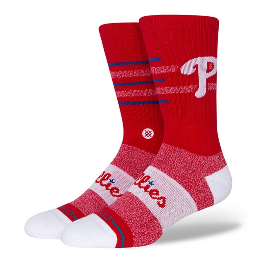 Philadelphia Phillies Stance MLB Closer Crew Socks - Red