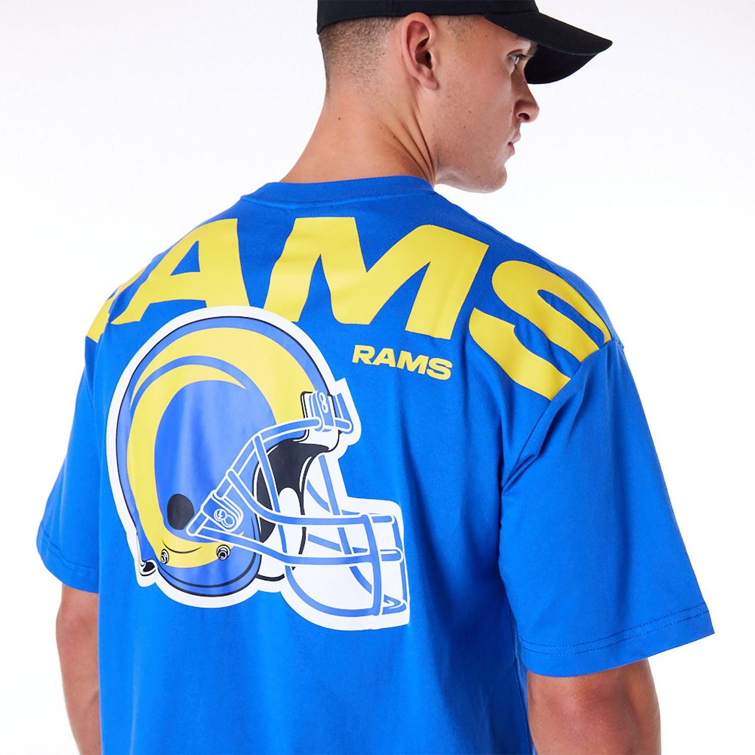 Los Angeles Rams New Era NFL Logo Select Oversized T-Shirt - Blue