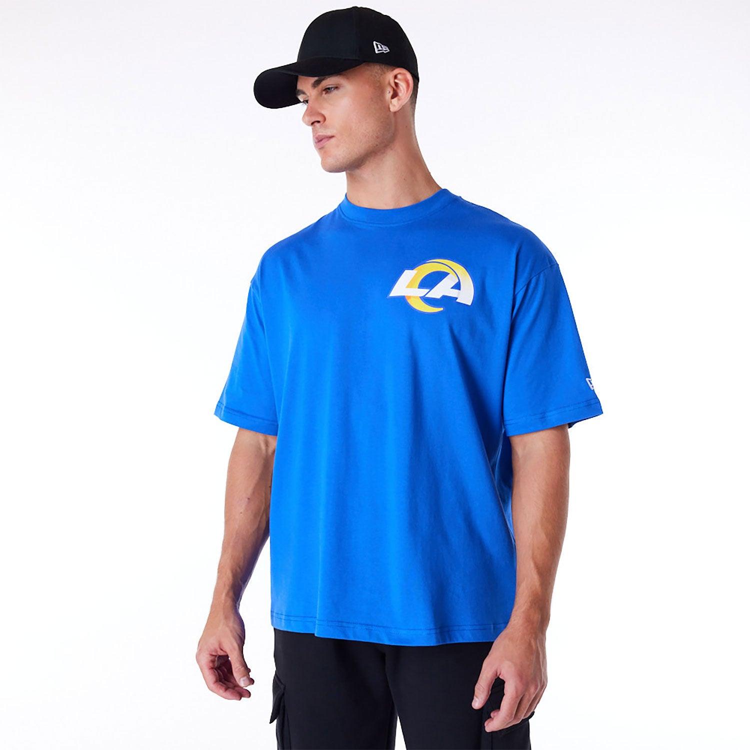 Los Angeles Rams New Era NFL Logo Select Oversized T-Shirt - Blue