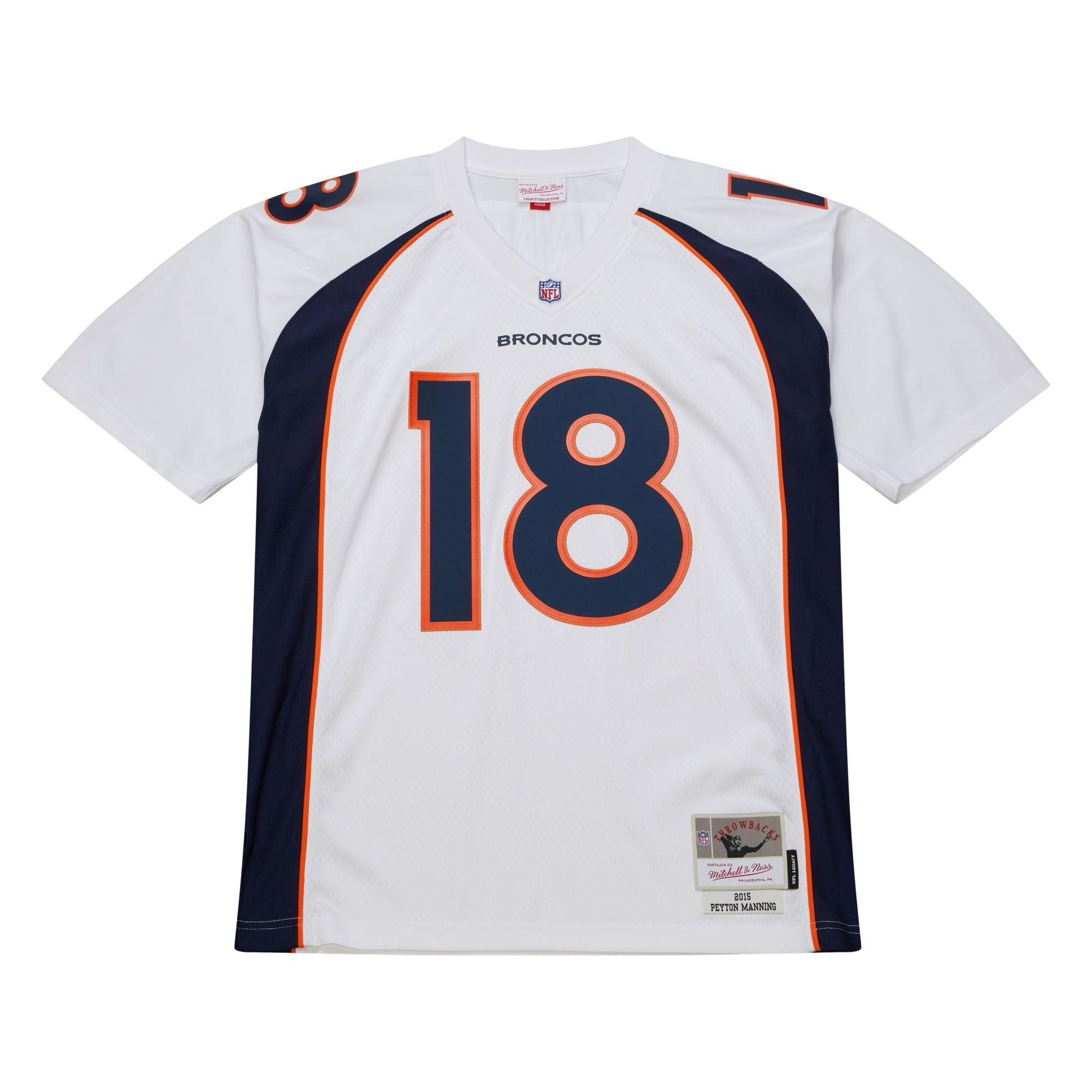 Peyton Manning Manning Denver Broncos Mitchell & Ness NFL 15 Legacy Jersey - White