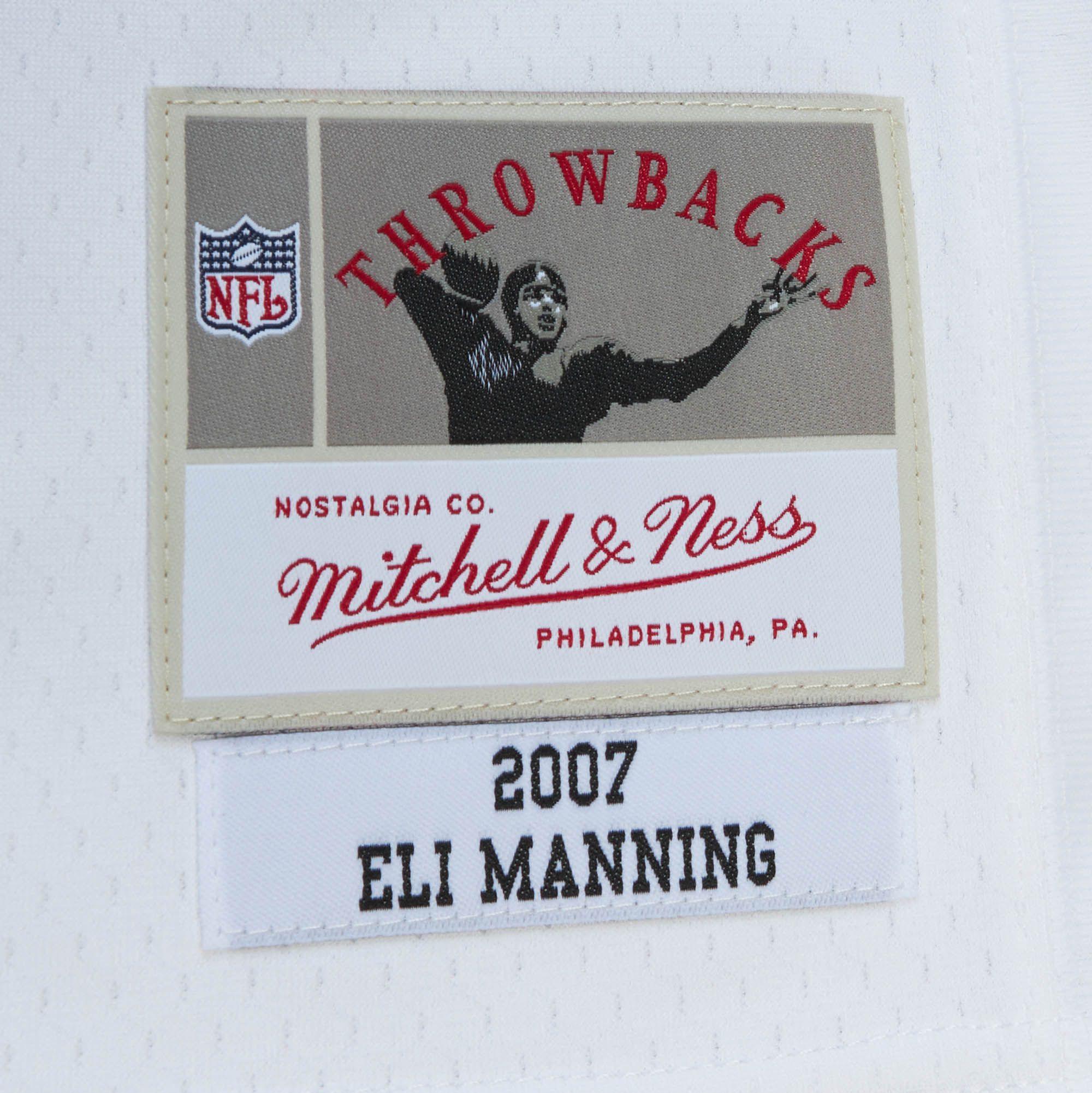 Eli Manning New York Giants Mitchell & Ness NFL 07 Legacy Jersey - White