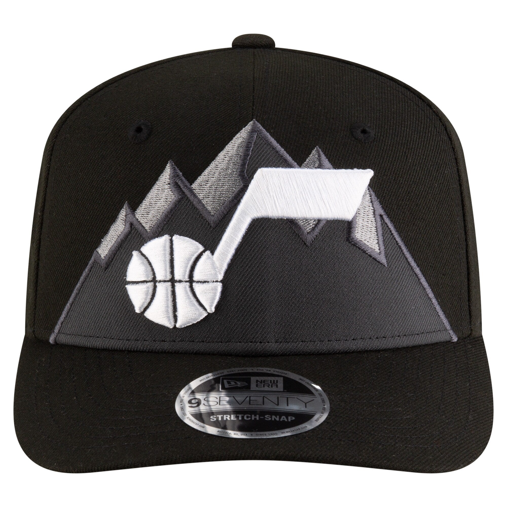 Utah Jazz New Era NBA Statement 9SEVENTY Stretch Snapback Hat - Black