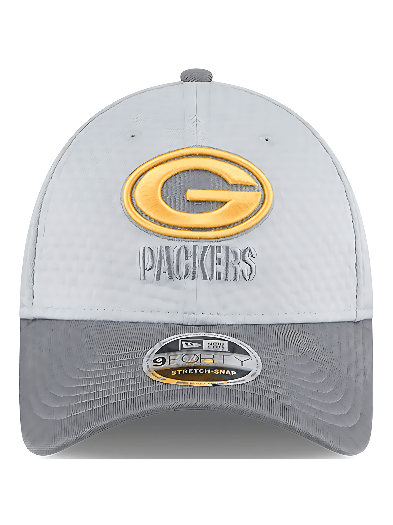 Green Bay Packers New Era NFL 24 Training 9FORTY Stretch-Snapback Hat - Grey