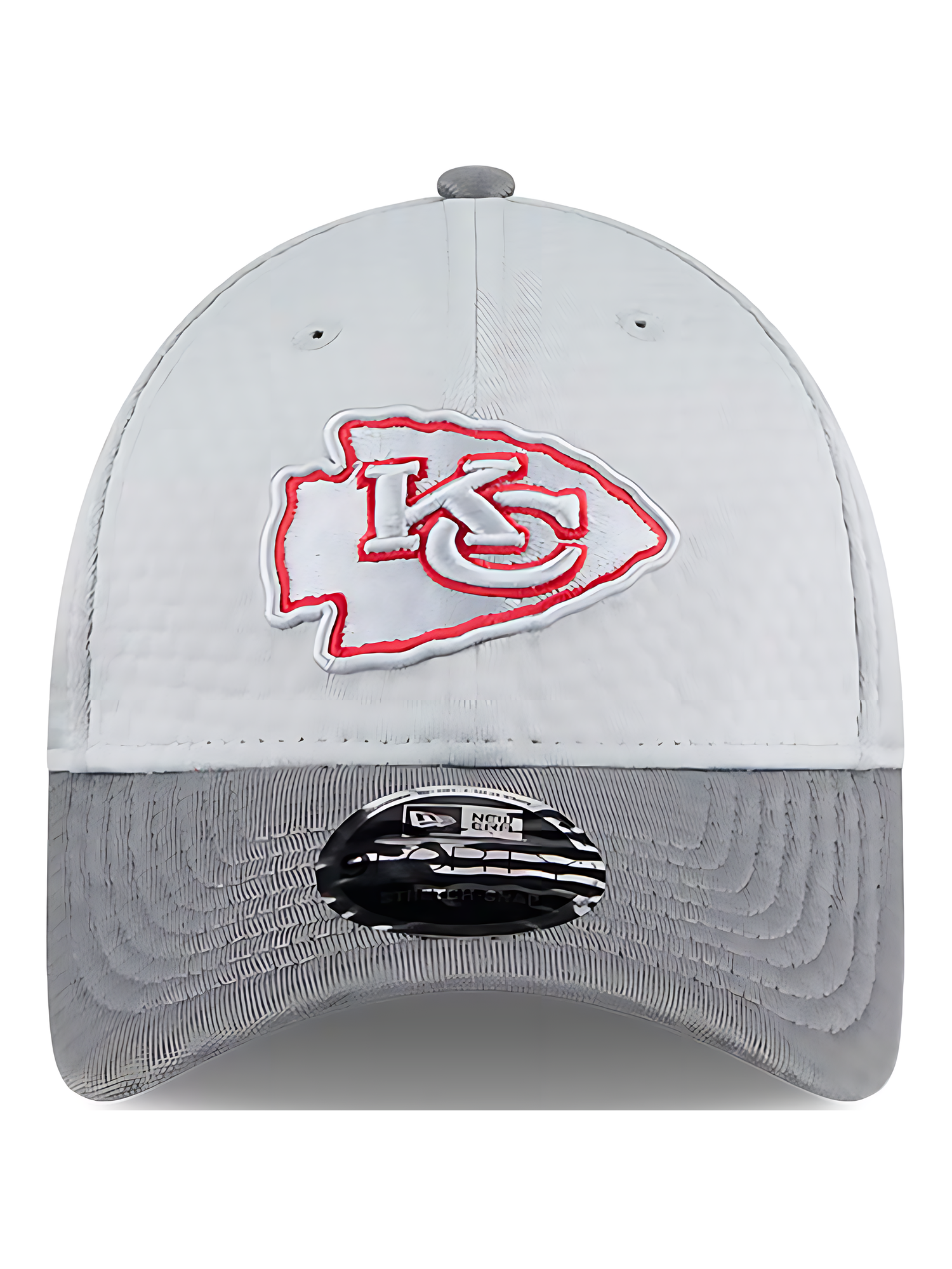 Kansas City Chiefs New Era NFL 24 Training 9FORTY Stretch-Snapback Hat - Grey