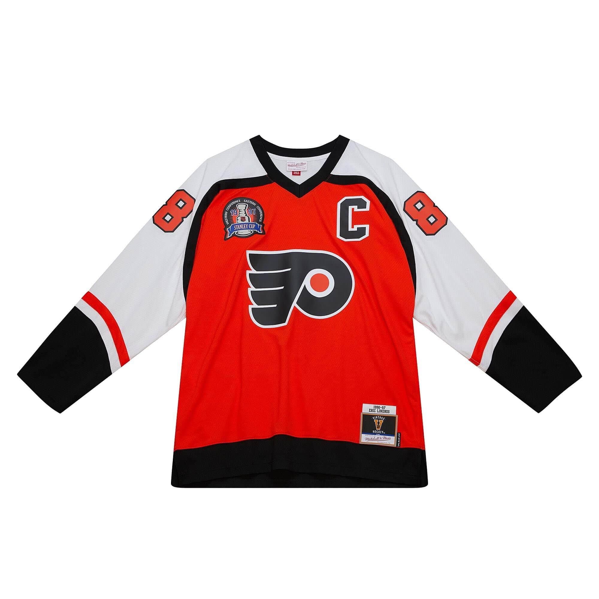 Eric Lindros Philadelphia Flyers Mitchell & Ness NHL 96-97 Blue Line Jersey