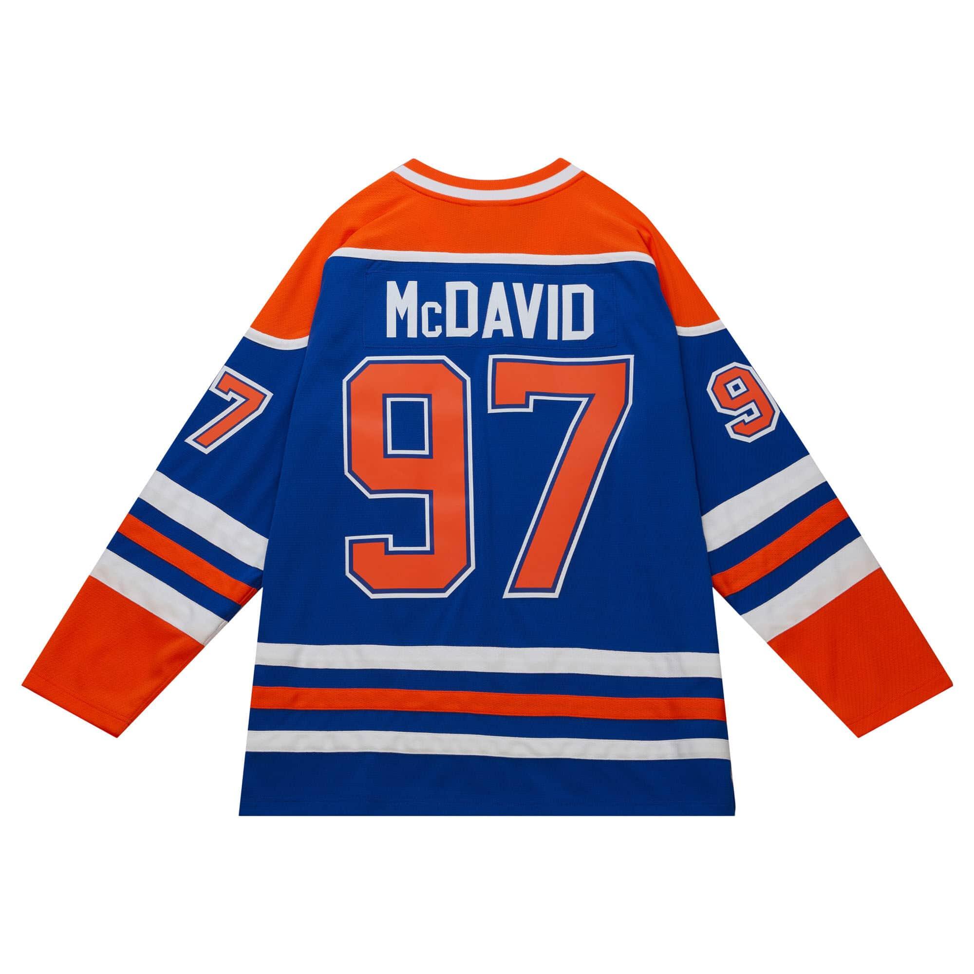 Connor McDavid Edmonton Oilers Mitchell & Ness NHL 15-16 Blue Line Jersey