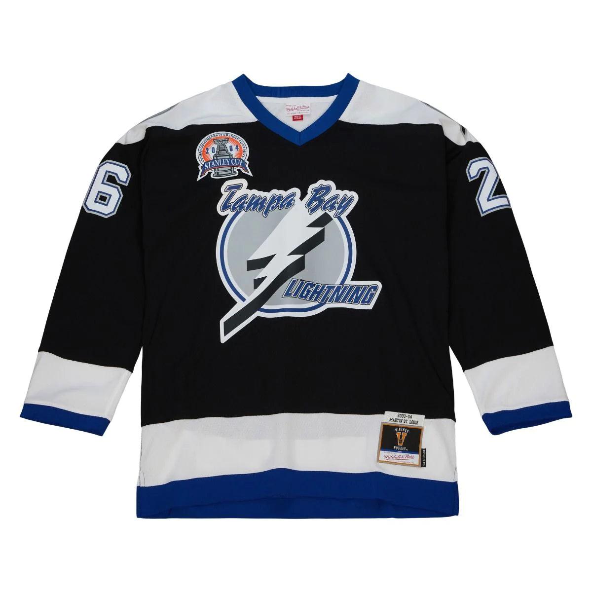 Martin St Louis Tampa Bay Lightning Mitchell & Ness NHL 03-04 Blue Line Jersey - Black