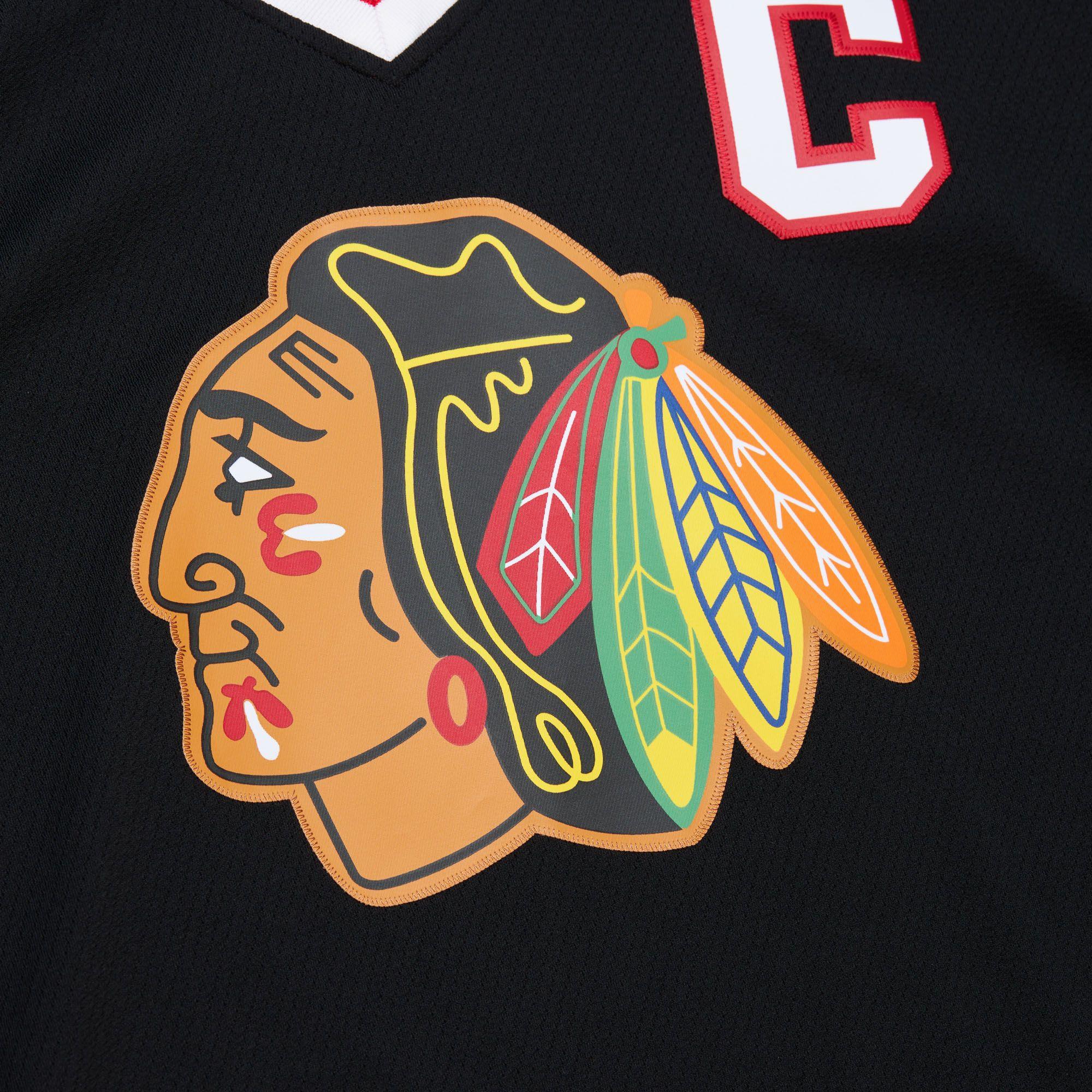 Chris Chelios Chicago Blackhawks Mitchell & Ness NHL 97/98 Blue Line Jersey - Black