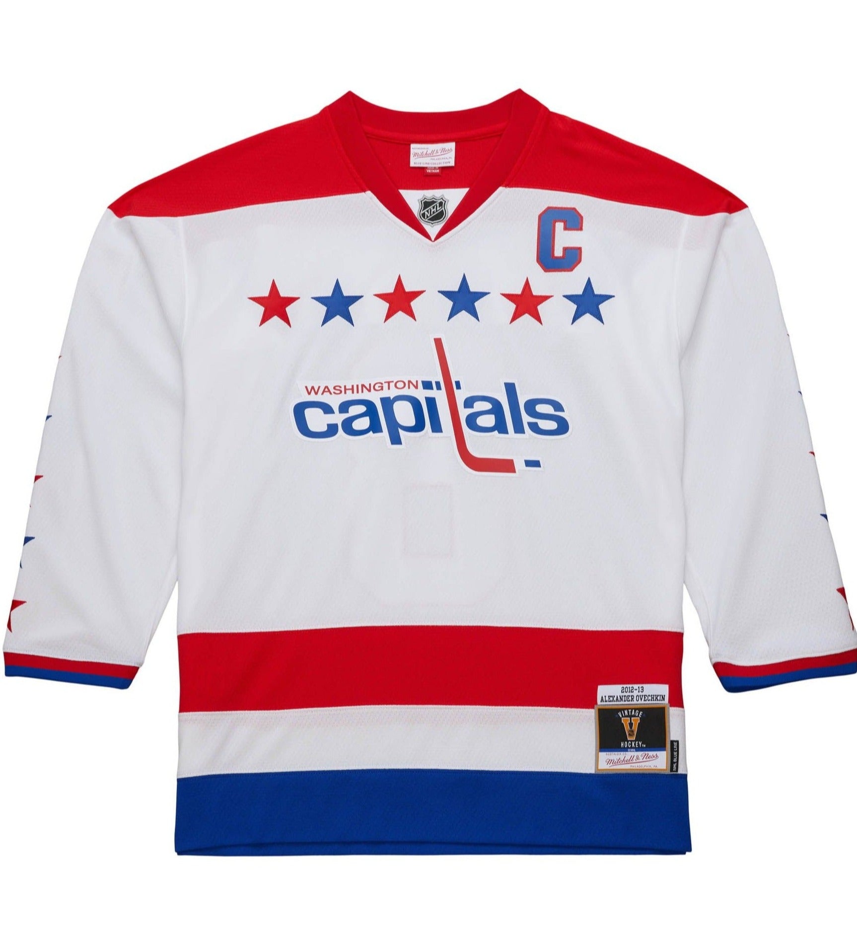 Alexander Ovechkin Washington Capitals Mitchell & Ness NHL 2012 Blue Line Jersey - White