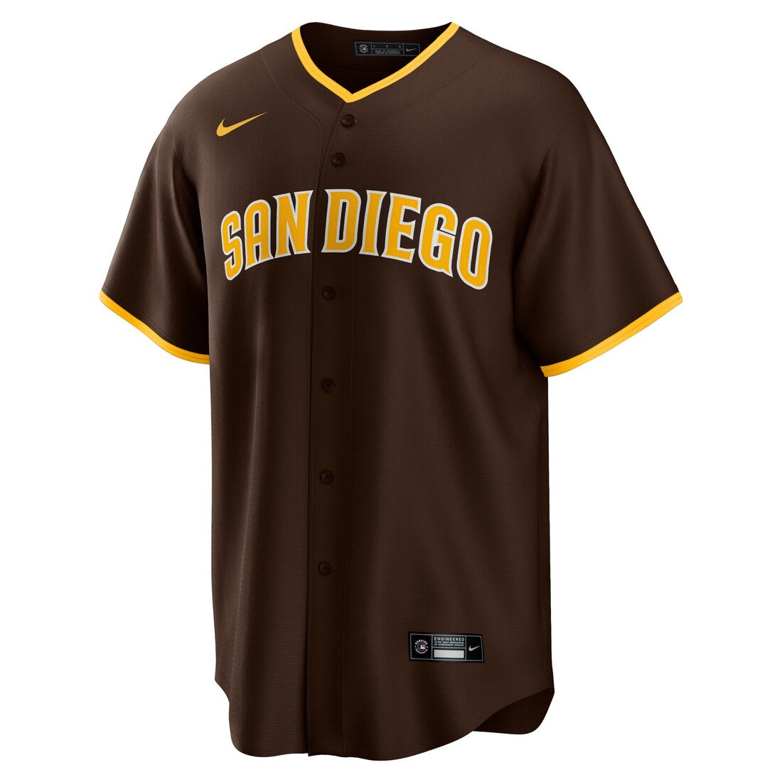 San Diego Padres Nike MLB Road Replica Jersey - Brown