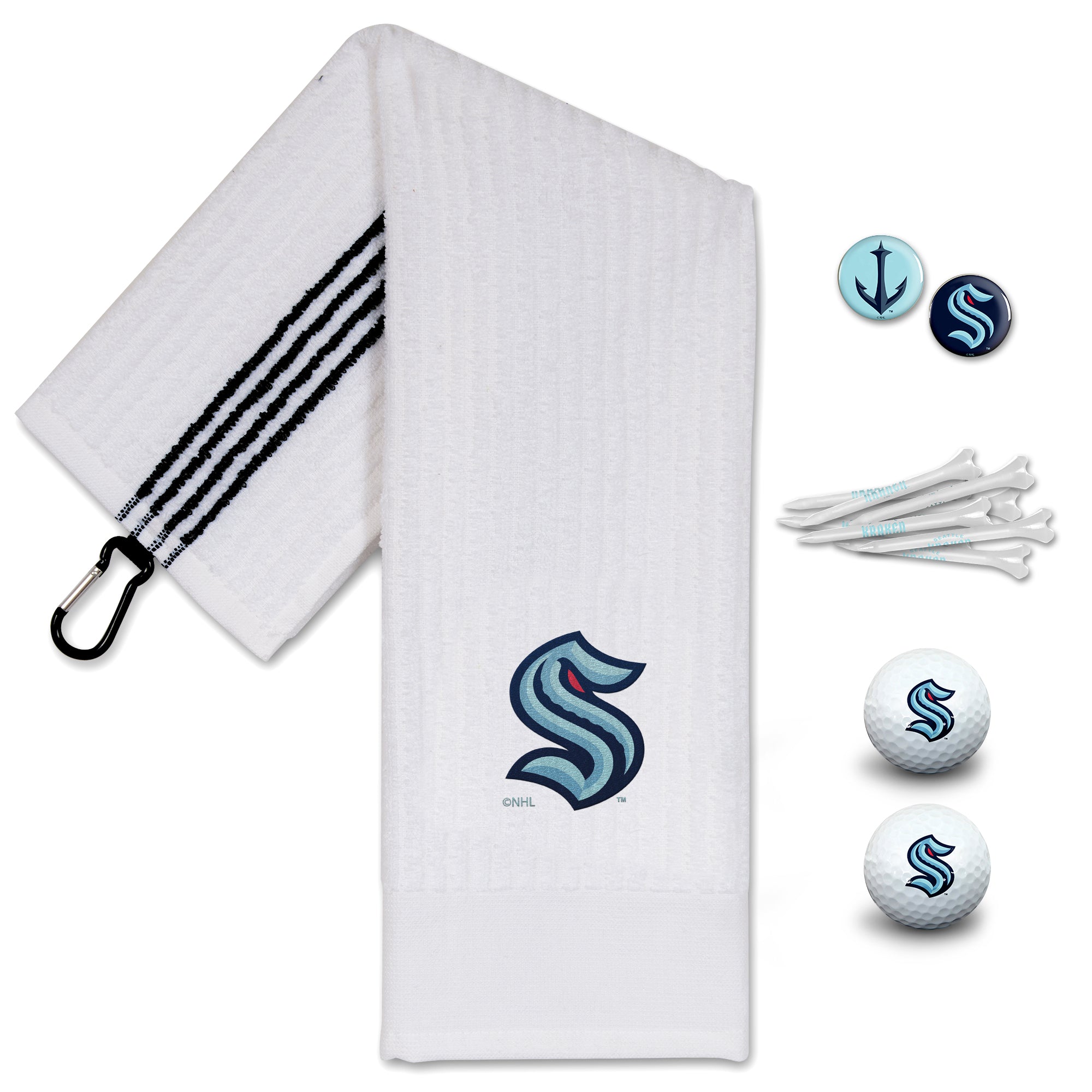 Seattle Kraken Wincraft NHL Team Golf Gift Set