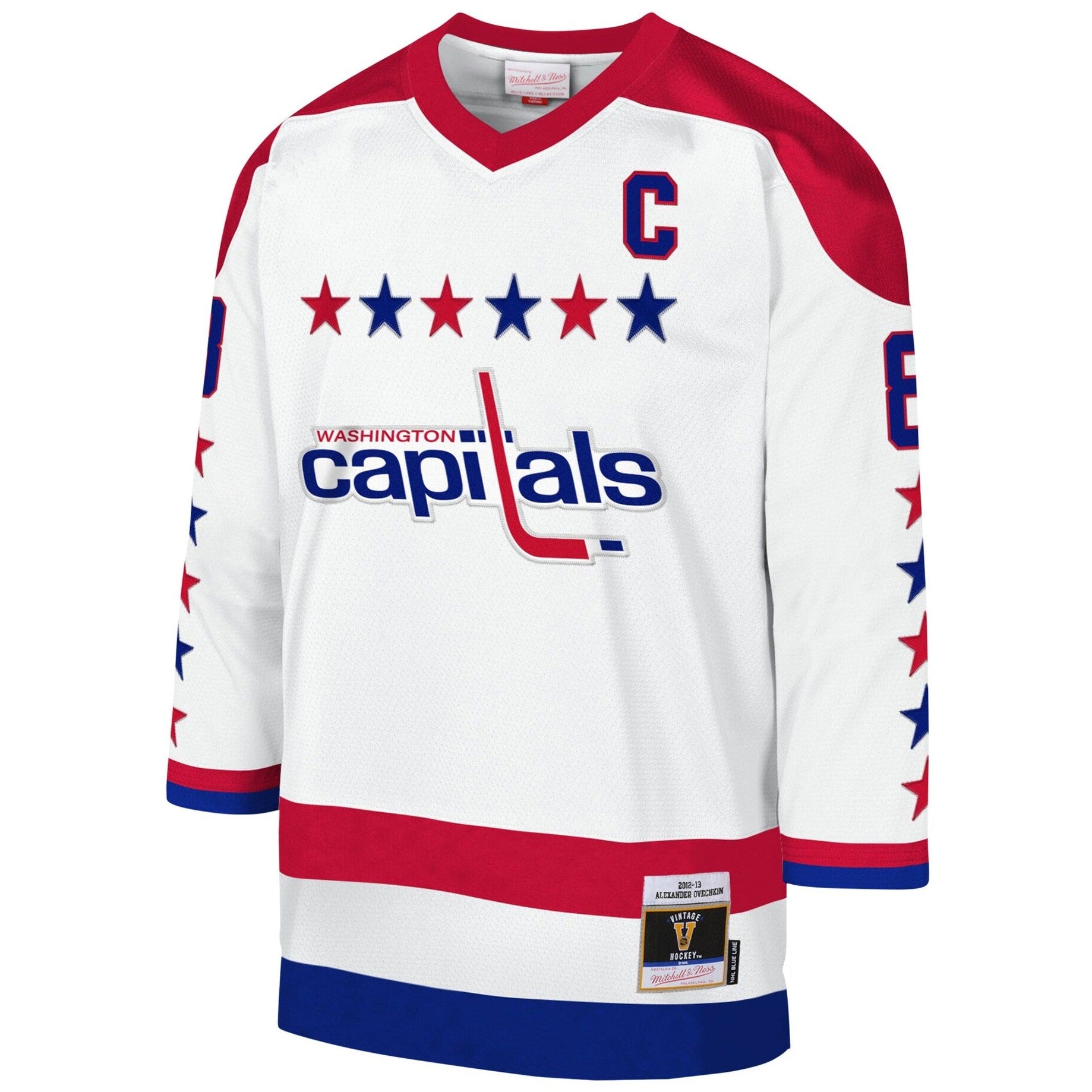 Alexander Ovechkin Washington Capitals Mitchell & Ness NHL 2012 Blue Line Jersey - White