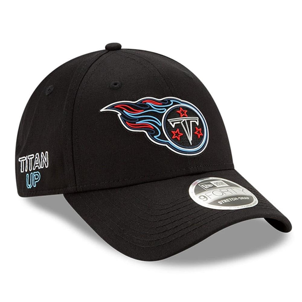 Tennessee Titans New Era NFL 2020 Draft 9FORTY Stretch Snapback Curve Hat - Black