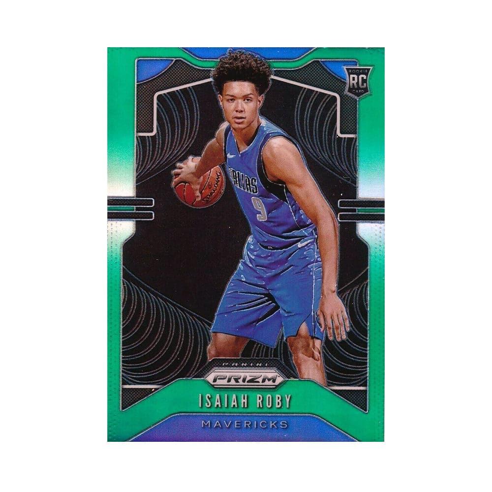 Isiah Roby Dallas Mavericks Panini NBA 19-20 Prizm Green Prizm Rookie Card