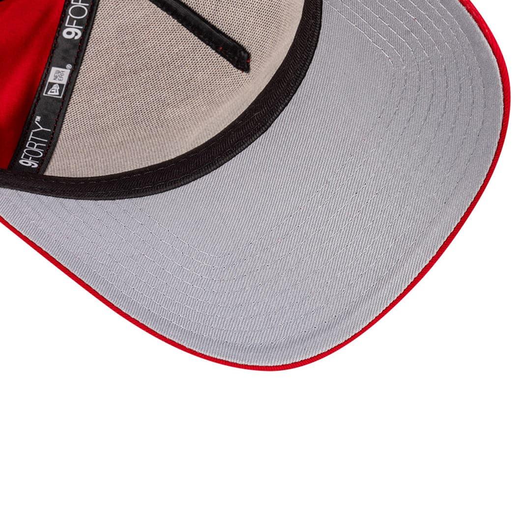 New York Yankees New Era MLB Monochrome 9FORTY A-Frame Curve Snapback Hat - Red