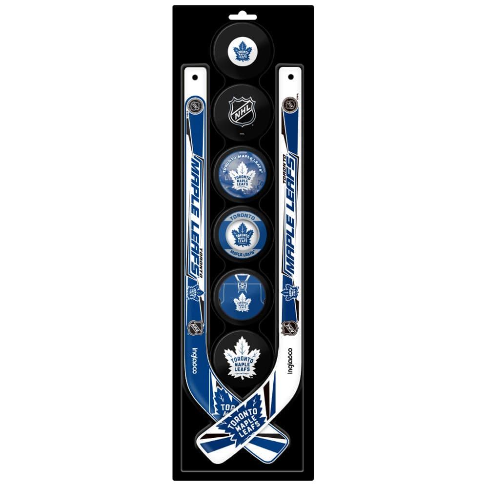 Toronto Maple Leafs Inglasco NHL FaceOff 8-Pack Mini Hockey Set