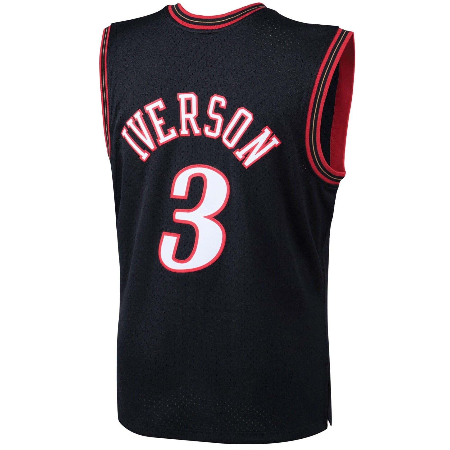 Allen Iverson Philadelphia 76ers Mitchell & Ness NBA 00-01 Swingman Jersey - Black