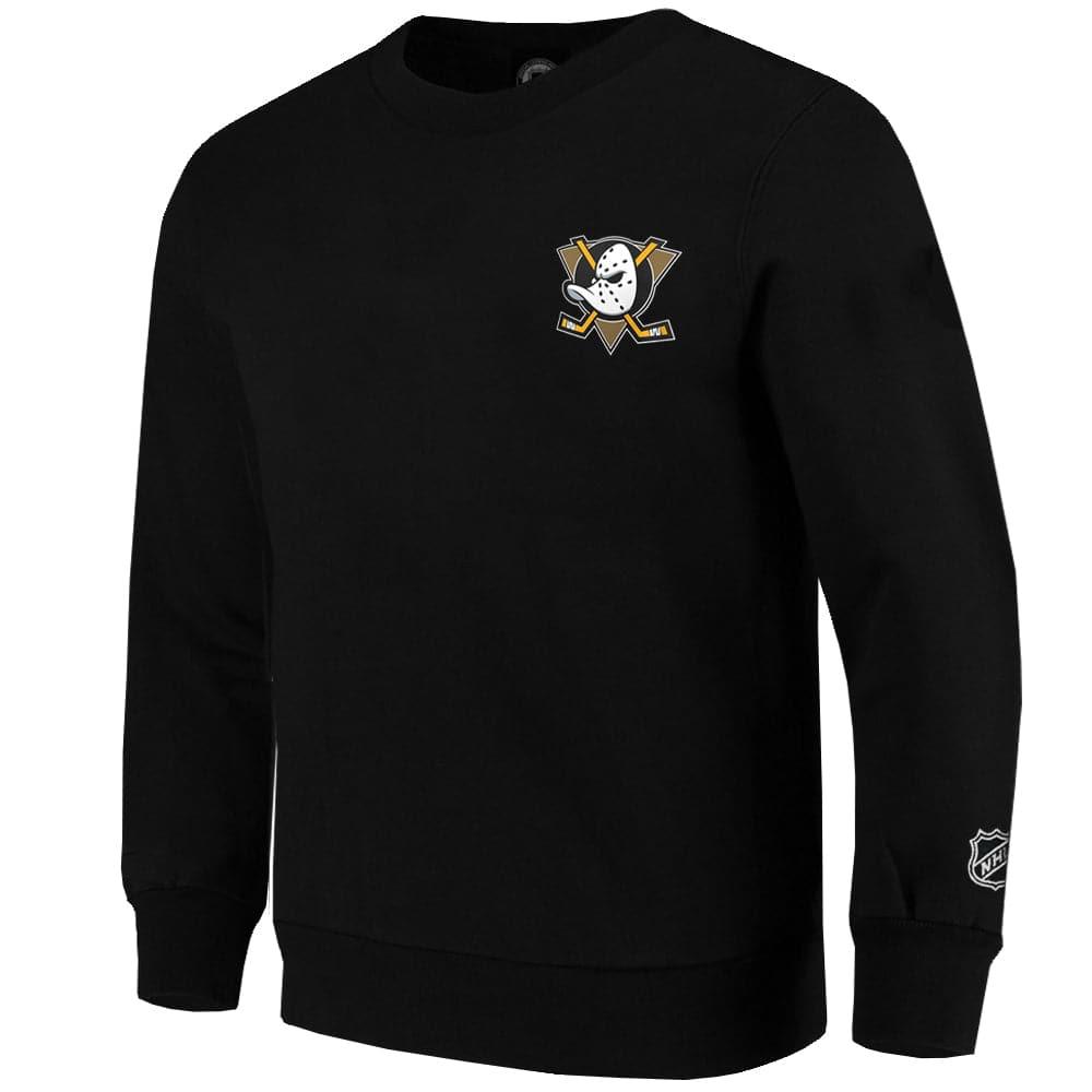 Anaheim Mighty Ducks Majestic NHL Gamily Crew Jumper - Black