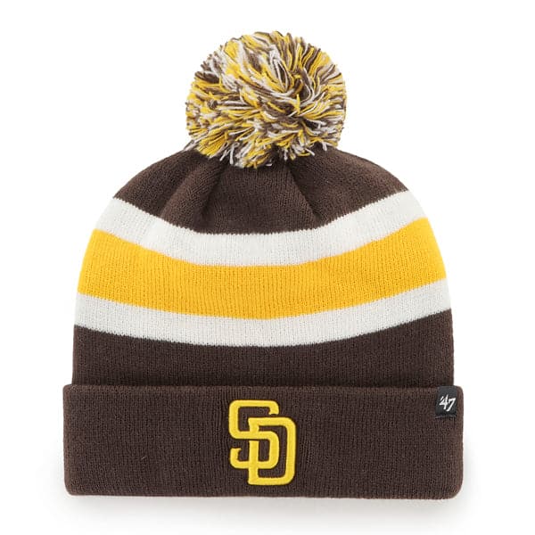 San Diego Padres '47 MLB Team Breakaway Knit Beanie - Brown