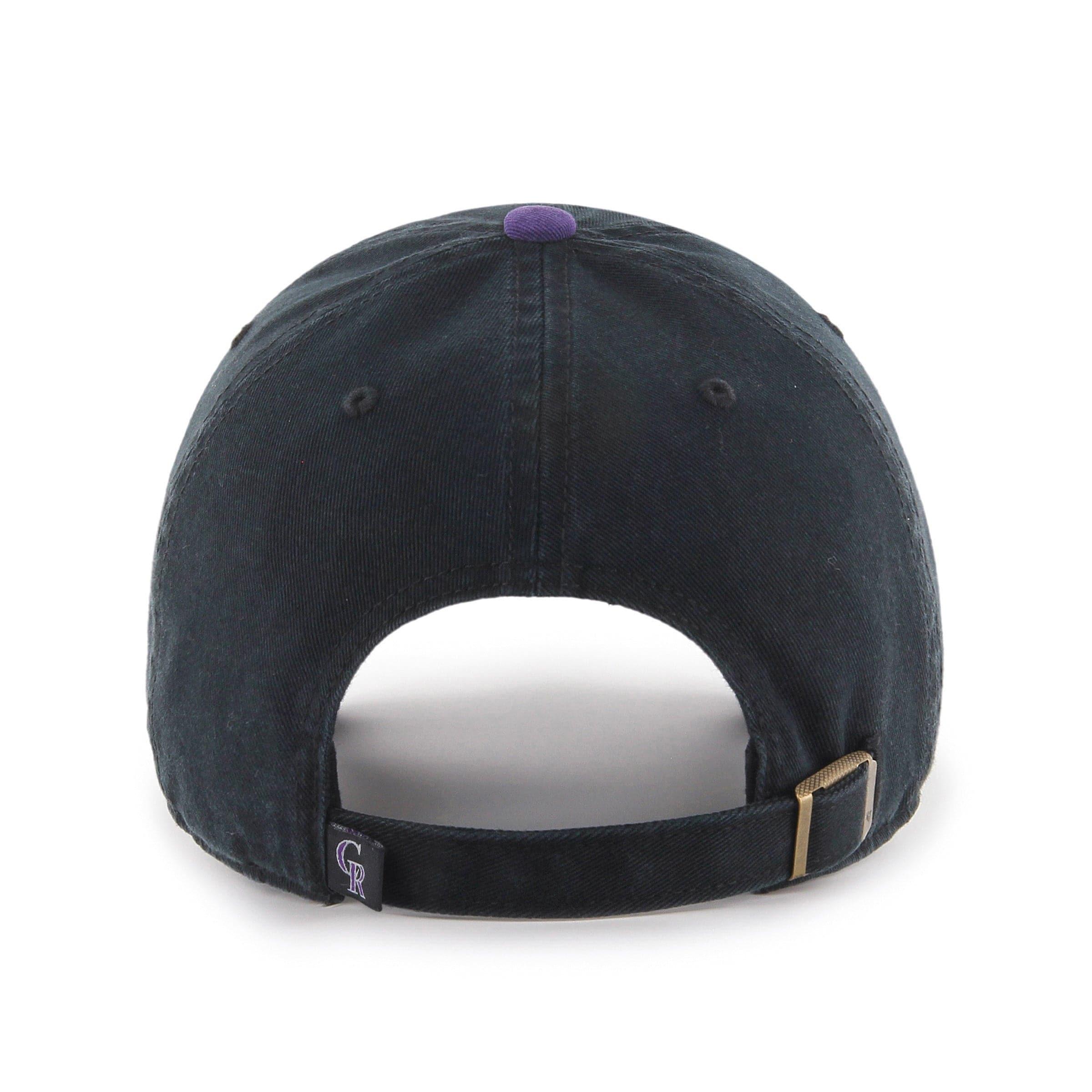 Colorado Rockies '47 MLB Team Clean Up Strapback Hat - Black