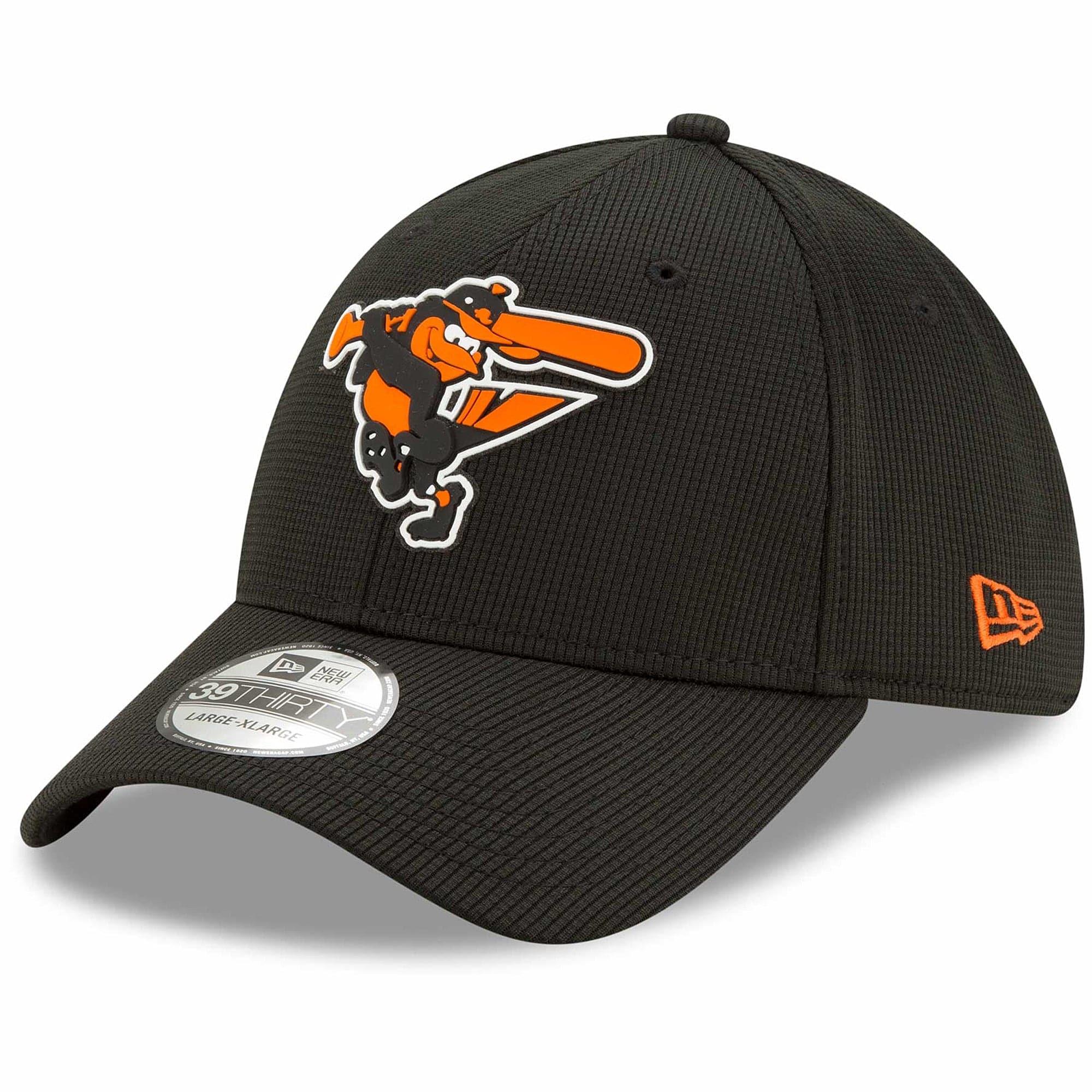 Baltimore Orioles New Era MLB Clubhouse 39THIRTY Flex Fit Curve Hat - Black