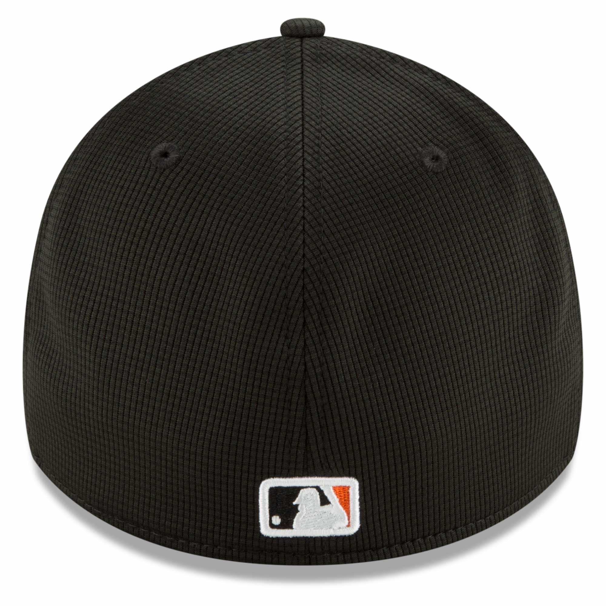 Baltimore Orioles New Era MLB Clubhouse 39THIRTY Flex Fit Curve Hat - Black