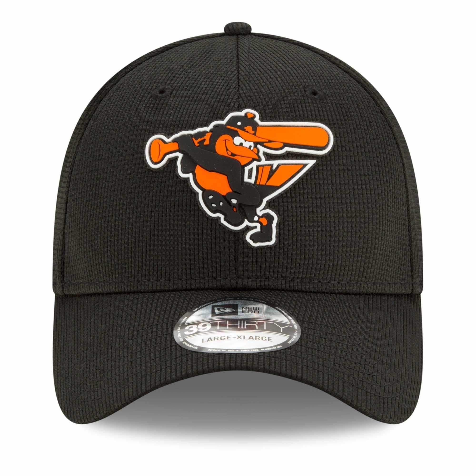 Baltimore Orioles New Era MLB Clubhouse 39THIRTY Flex Fit Curve Hat - Black