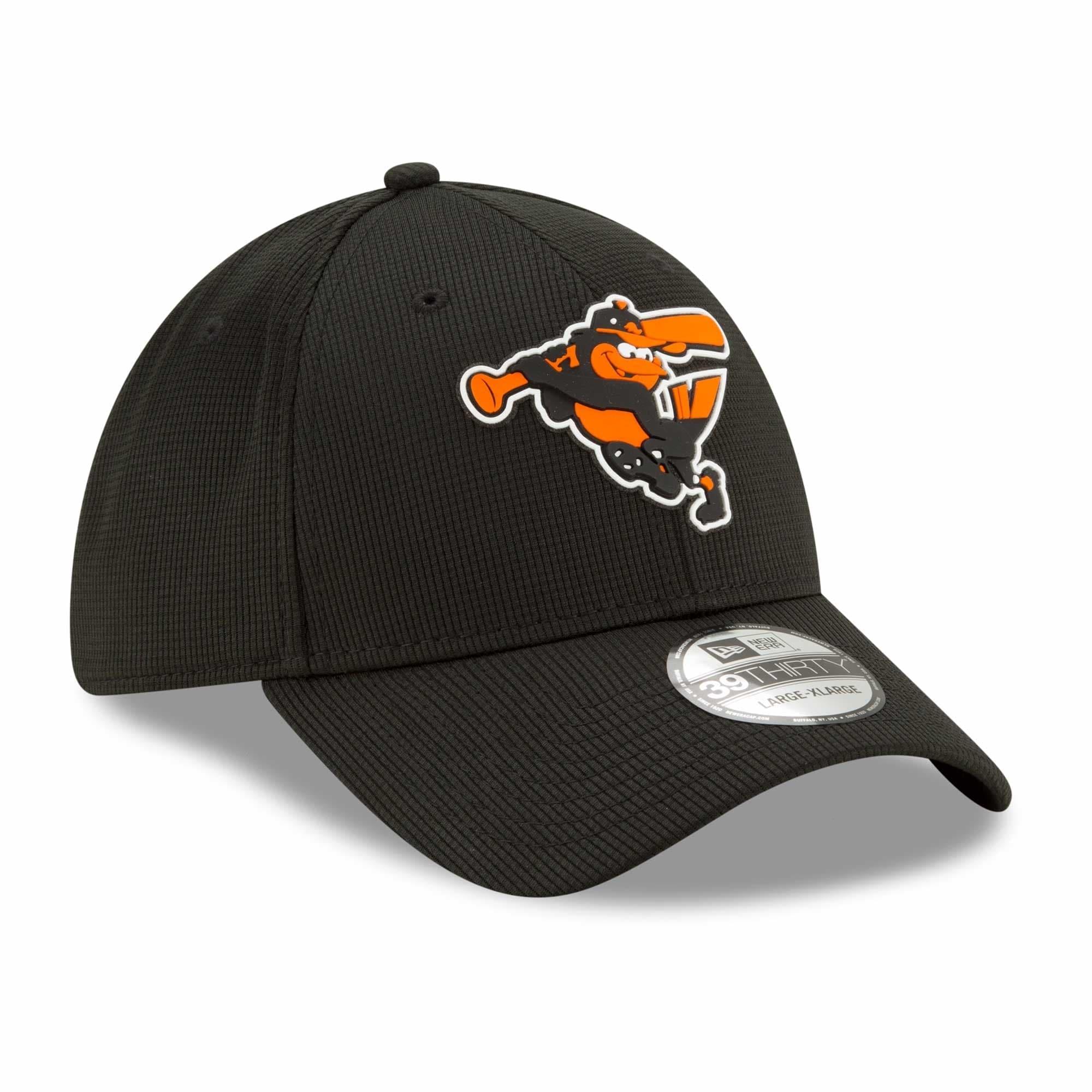 Baltimore Orioles New Era MLB Clubhouse 39THIRTY Flex Fit Curve Hat - Black