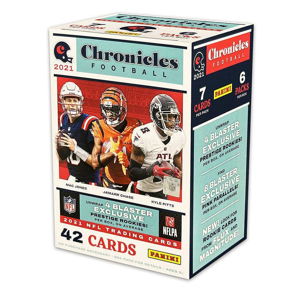 21-22 Panini NFL Chronicles Football Trading Card Blaster Box