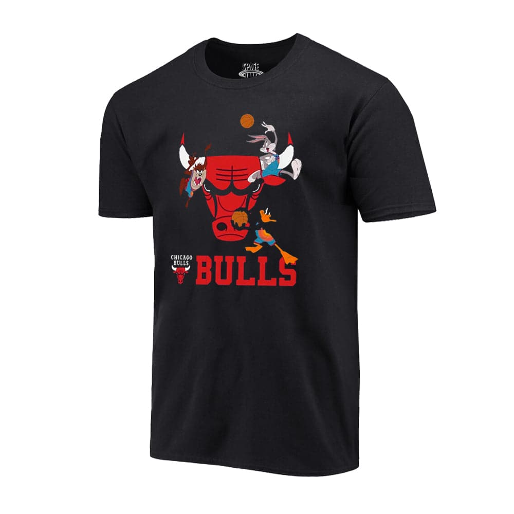 Youths Chicago Bulls Space Jam 2 Movie Outerstuff Warmin' Up T-Shirt - Black