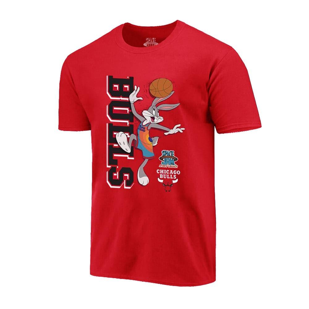 Youths Chicago Bulls Space Jam 2 Movie Outerstuff Vertical Tunes T-Shirt - Red