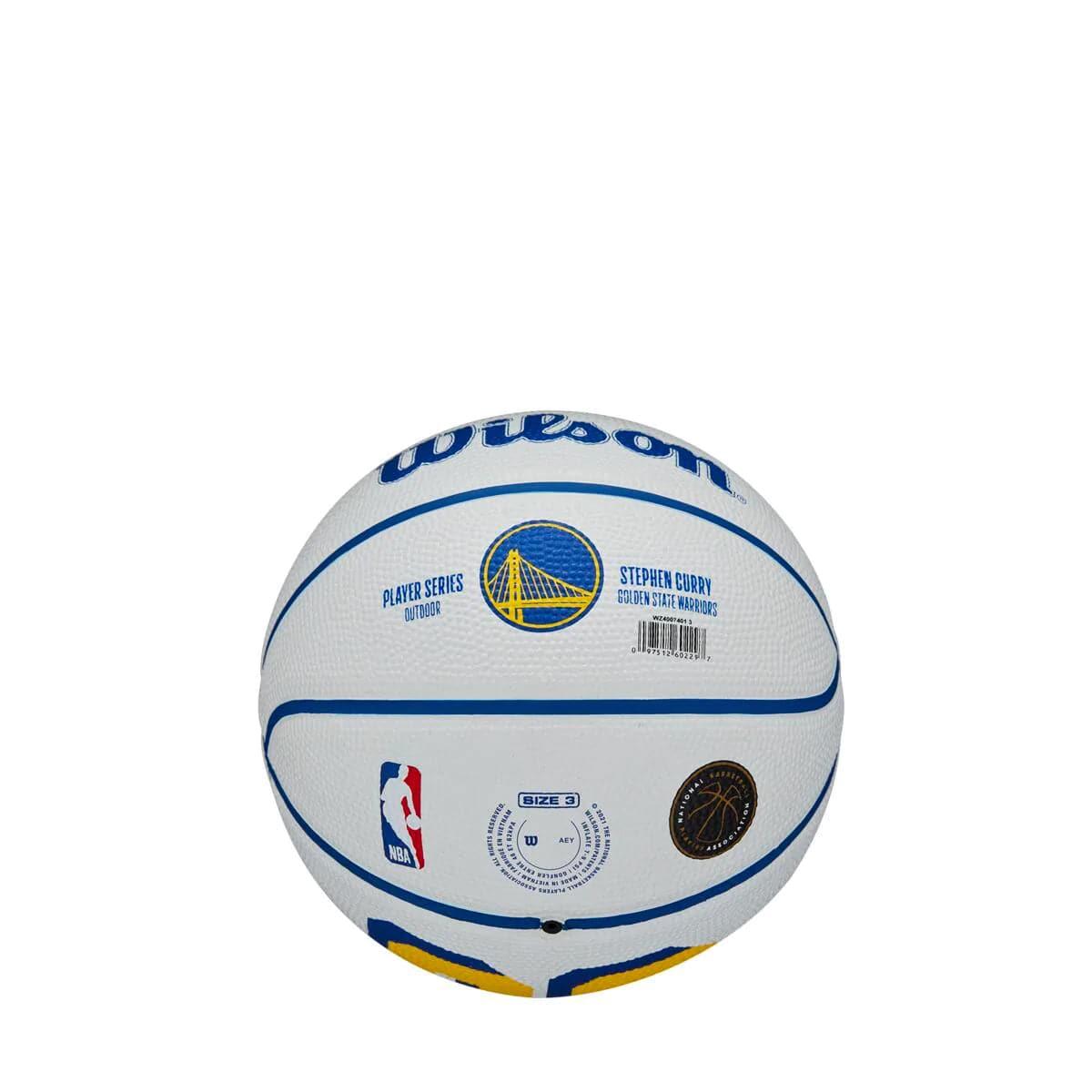 Steph Curry Golden State Warriors Wilson NBA Mini Player Basketball - White