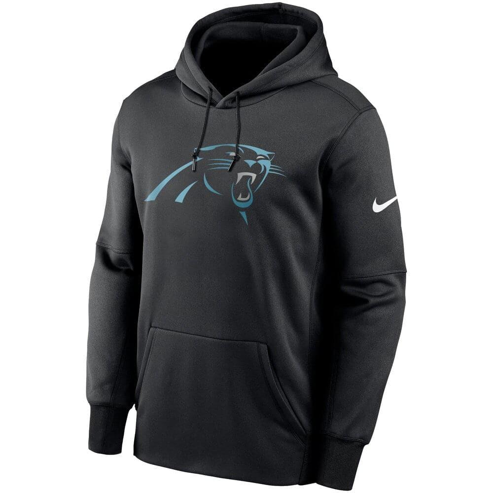 Carolina Panthers Nike NFL Prime Logo Therma Hoodie Jumper - Black