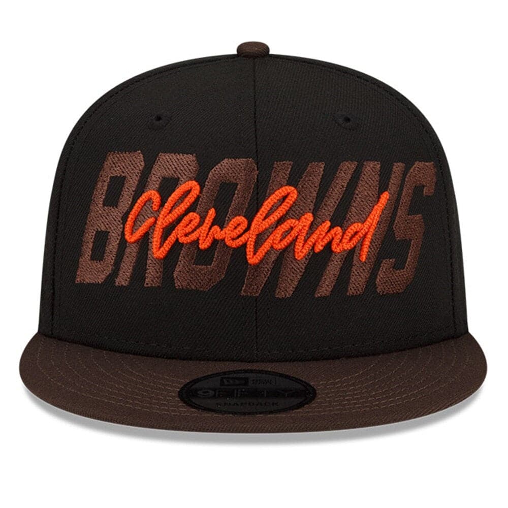 Cleveland Browns New Era NFL 2022 Draft On-Stage 9FIFTY Snapback Hat - Black