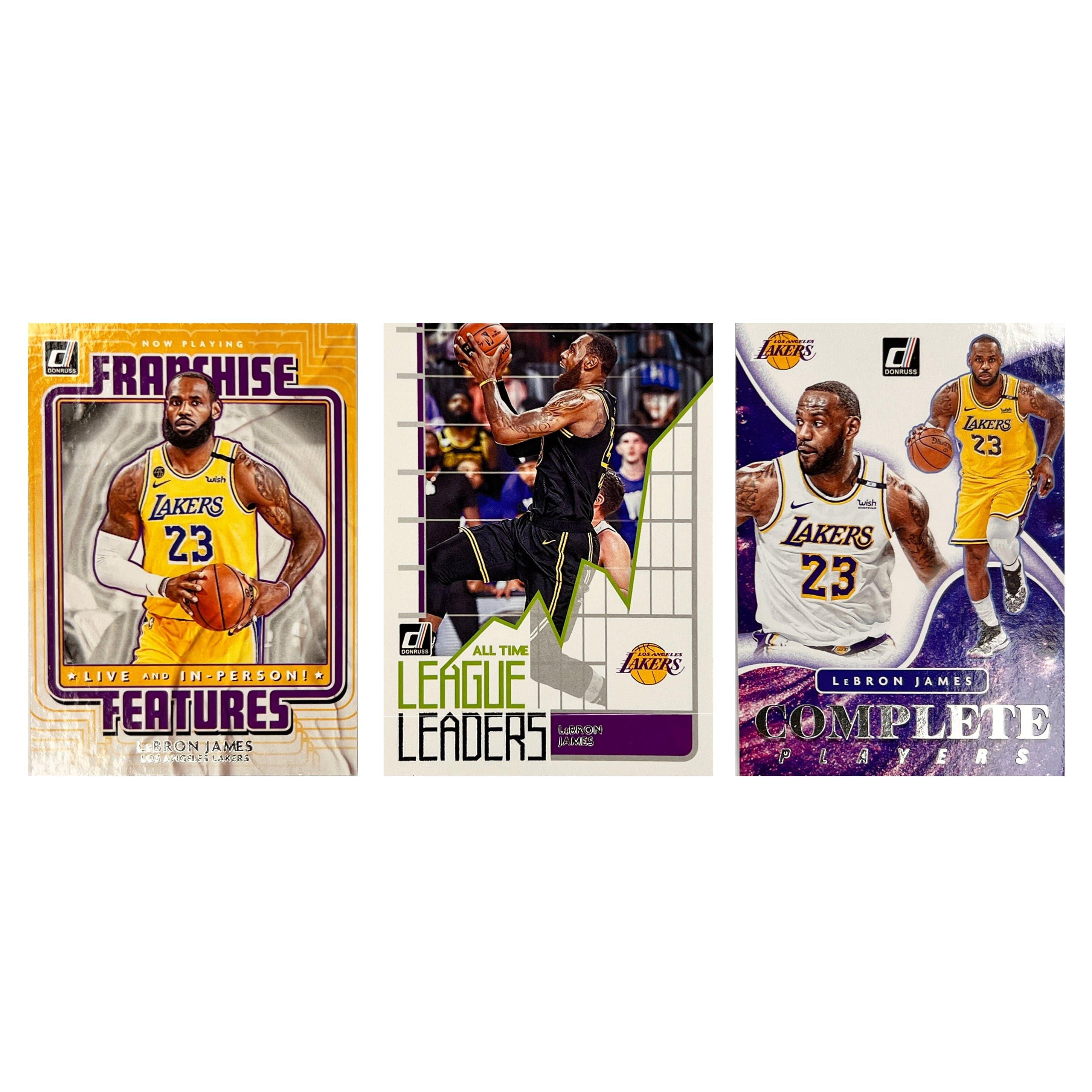 LeBron James Los Angeles Lakers Panini NBA 20-22 Donruss Insert 3 Card Set