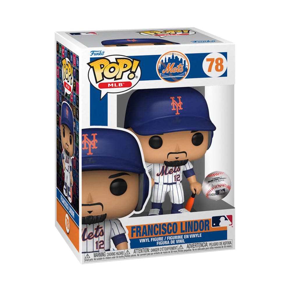 Francisco Lindor New York Mets Funko MLB Jersey Pop Figure - White