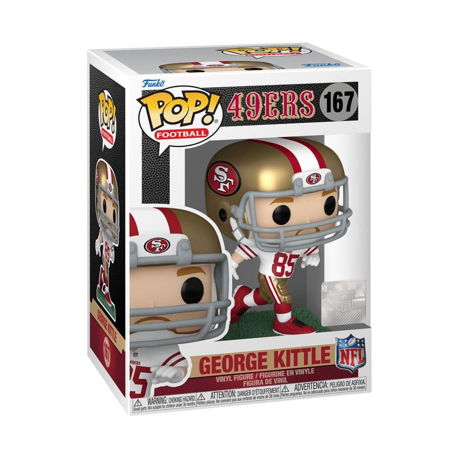 George Kittle San Francisco 49ers Funko NFL Pop Vinyl Figure - White