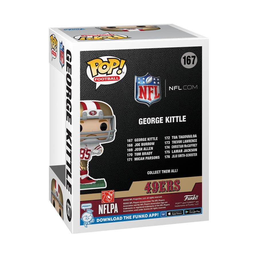 George Kittle San Francisco 49ers Funko NFL Pop Vinyl Figure - White