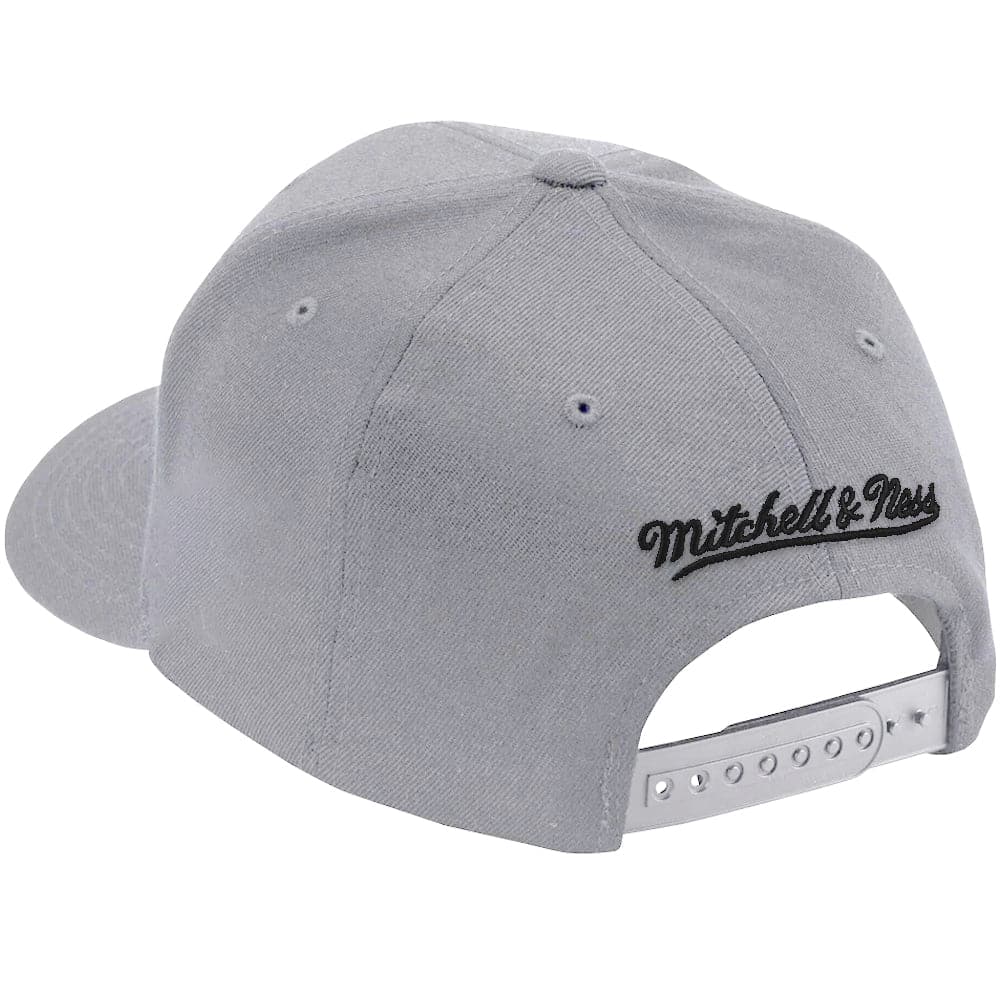 Los Angeles Lakers Mitchell & Ness NBA Greytones Classic Red Snapback Hat - Grey