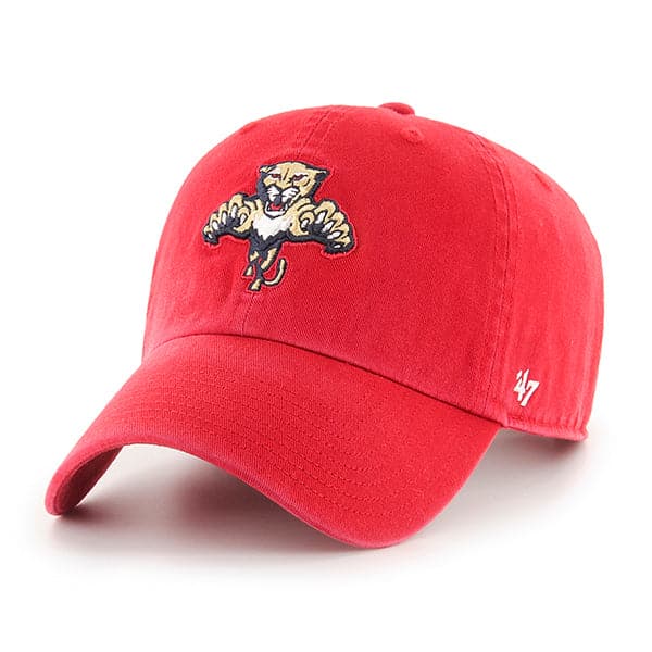 Florida Panthers '47 NHL Team Clean Up Strapback Hat - Red