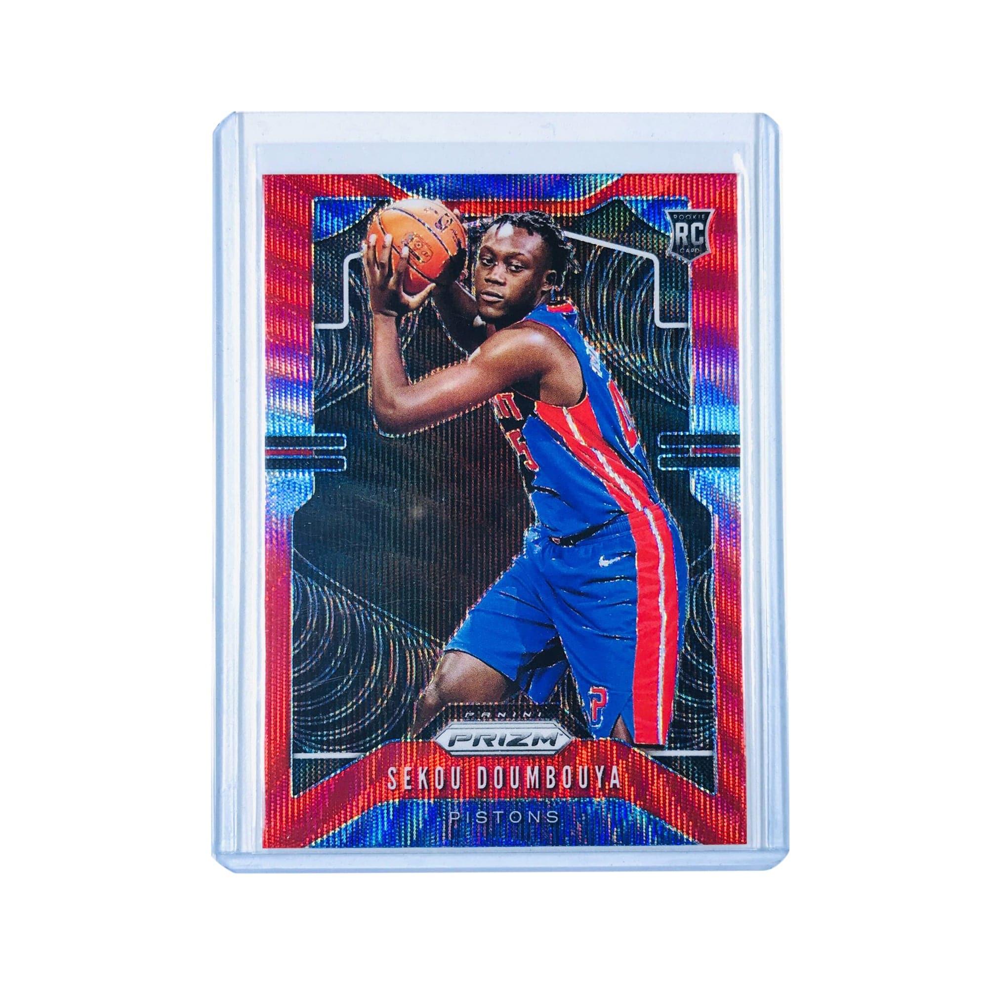 Sekou Doumbouya Detroit Pistons 2019-20 Panini Prizm NBA Red Wave Rookie Card