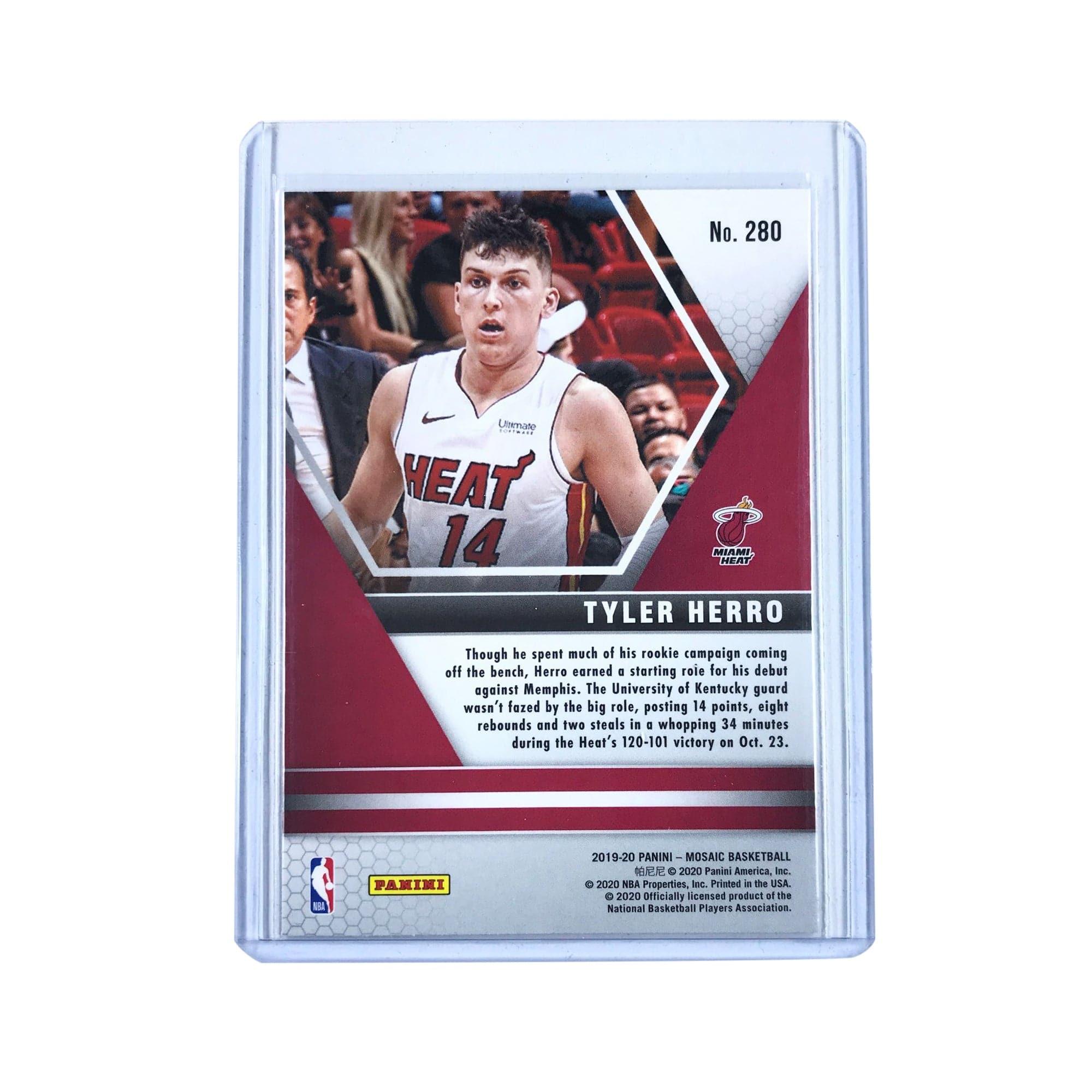 Tyler Herro Miami Heat 2019-20 Panini Mosaic NBA Debut Rookie 280 Card