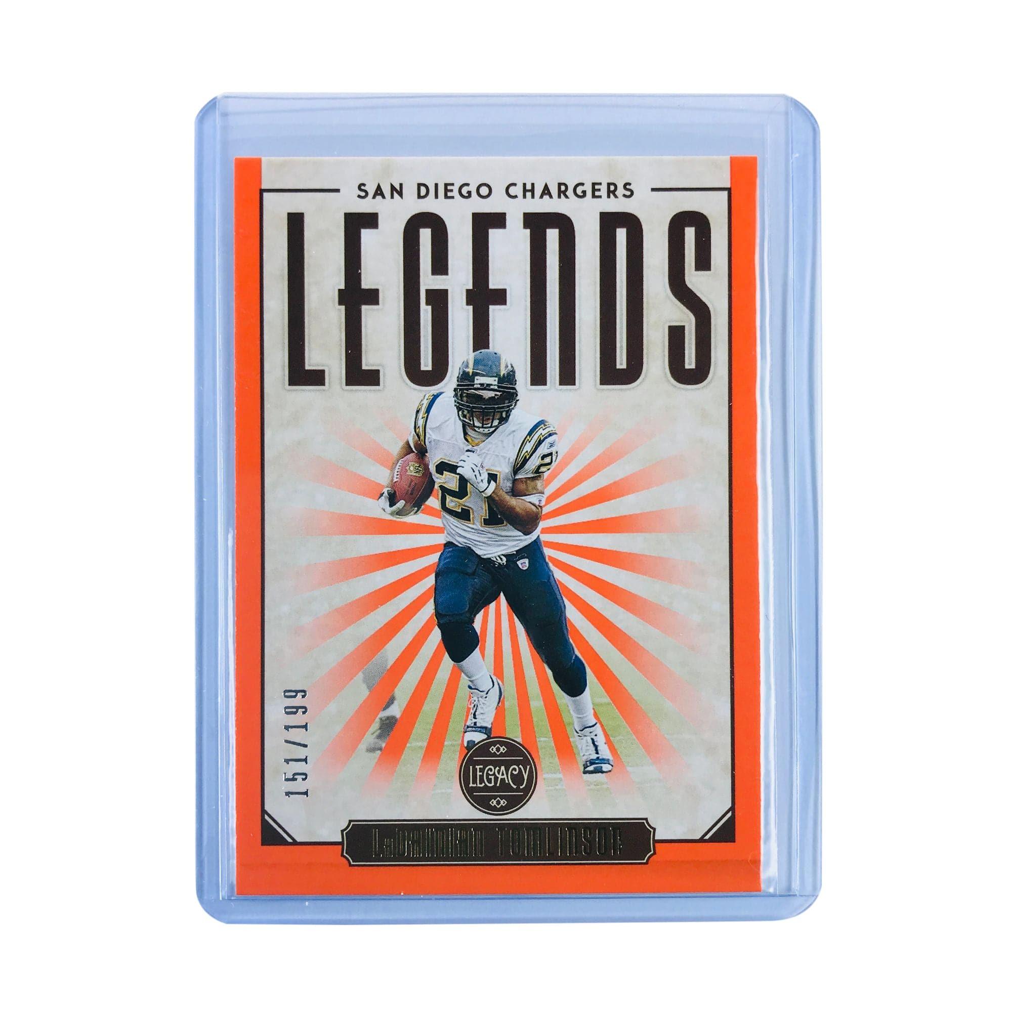 LaDainian Tomlinson Los Angeles Chargers 2020 Panini Legacy NFL Orange /199 Legends Card