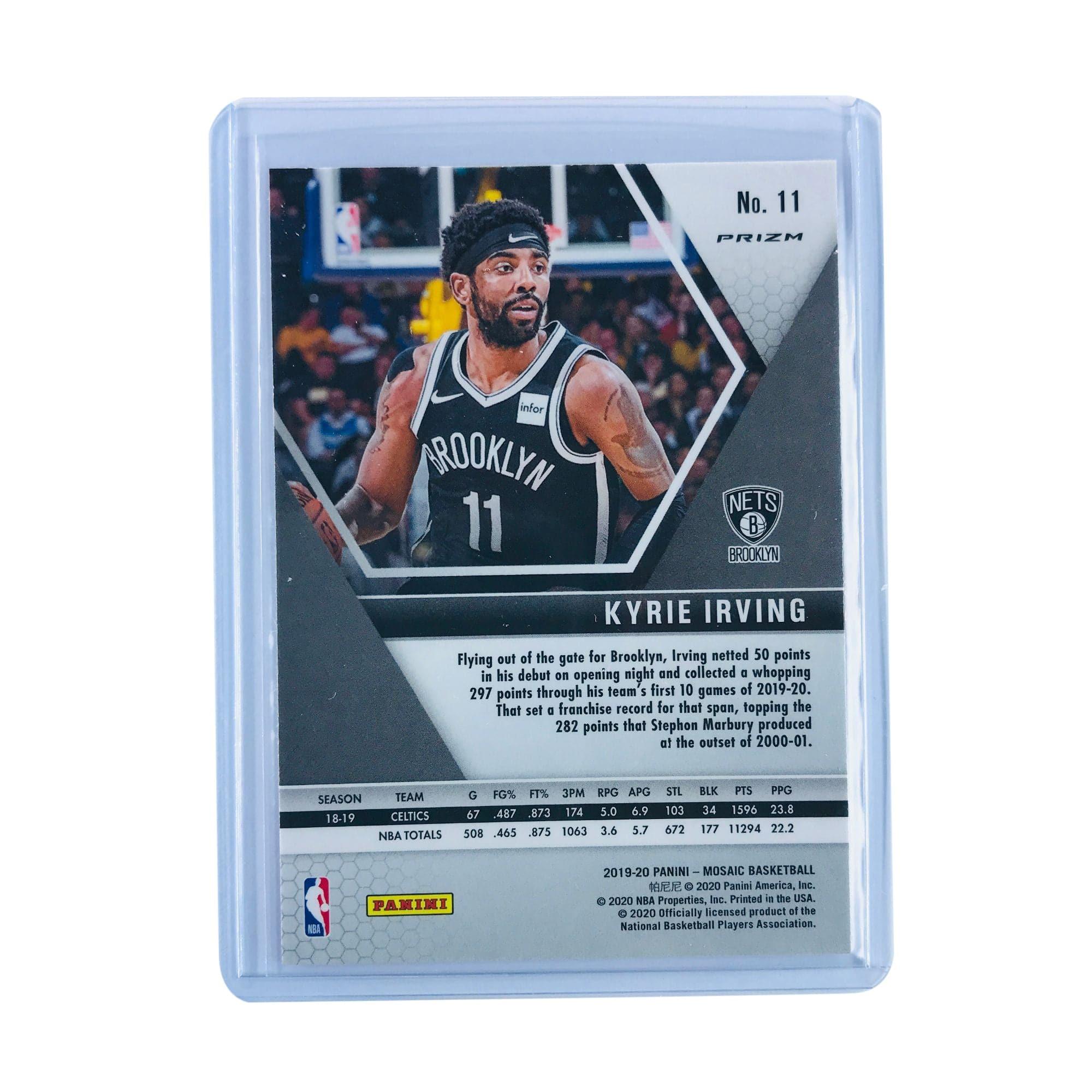 Kyrie Irving Brooklyn Nets 2019-20 Panini Mosaic NBA Pink Camo Prizm 11 Card